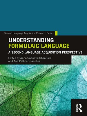 cover image of Understanding Formulaic Language